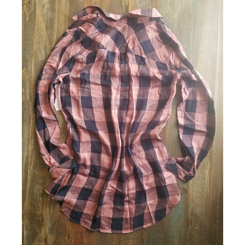 Oversized Plaid Tunic - Picture 3 of 4